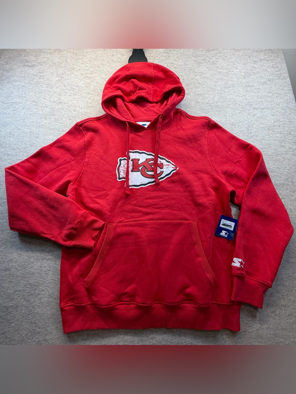Kansas City Chiefs Starter Hoodie Red NFL Logo NWT Size Large